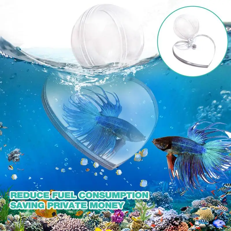 Fish tank ornaments Fish tank decorations Aquarium ornaments Acrylic Aquarium Betta Mirror Fish Tank Round Amusing Training Mirror Fish Bowl Thematic Ornaments For Tank Playing Accessories