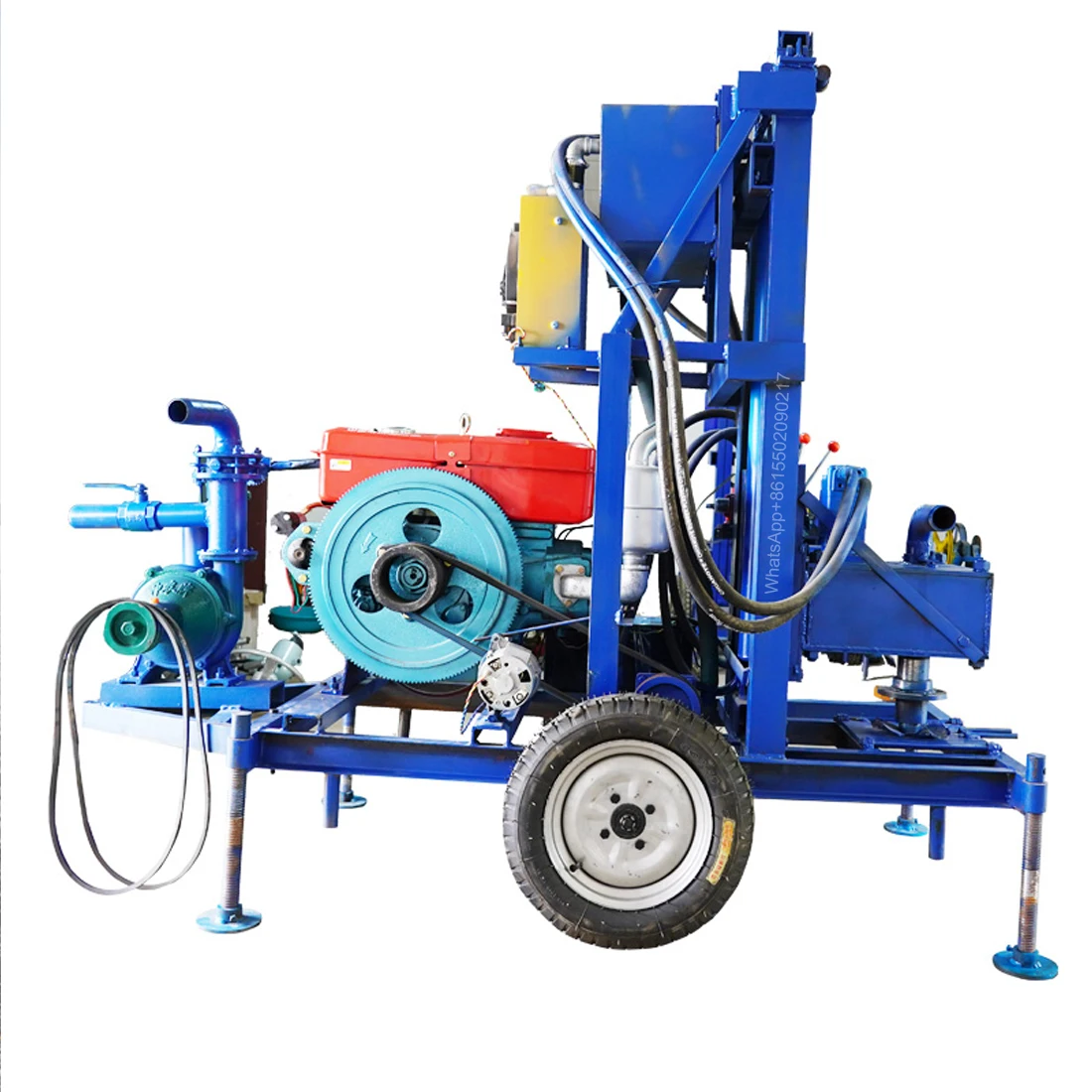 Fully Automatic Diesel Electric Hydraulic Drilling Rig Civil Traction