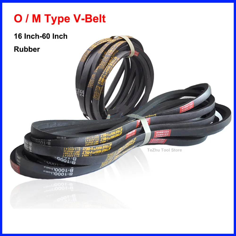 

1Pcs O / M Type V-Belt 16 Inch To 60 Inch Rubber Industrial Agricultural Equipment Transmission Drive V Belt