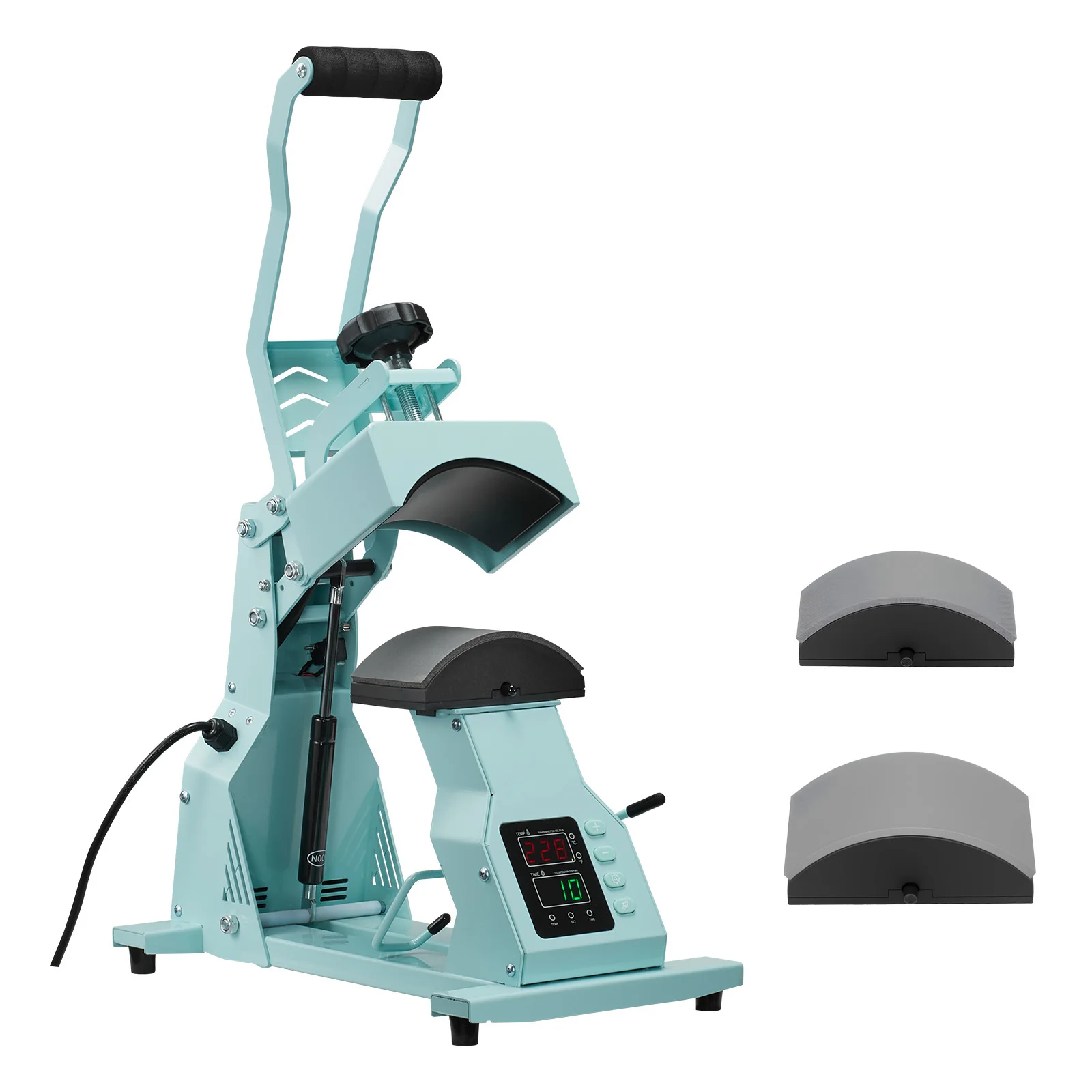 SucceBuy Hat Heat Press Machine with 2/4pcs Interchangeable Platens Precise Temperature and Time Control Hat Heat Press 1