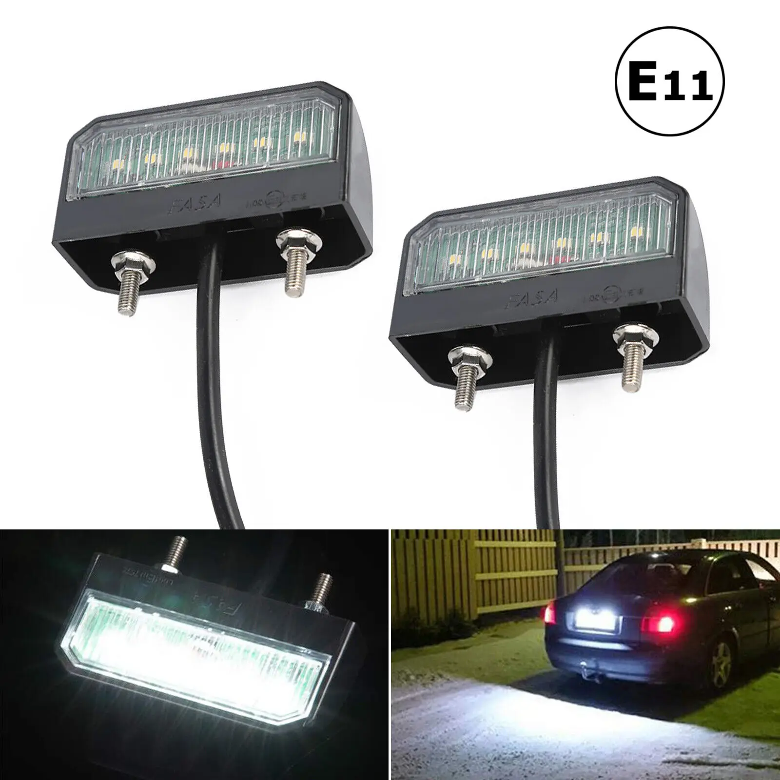 2-Pack 27W 9-LED Spot Beam Work Lights – Off-Road Round Lamps 12V/24V, 6500K