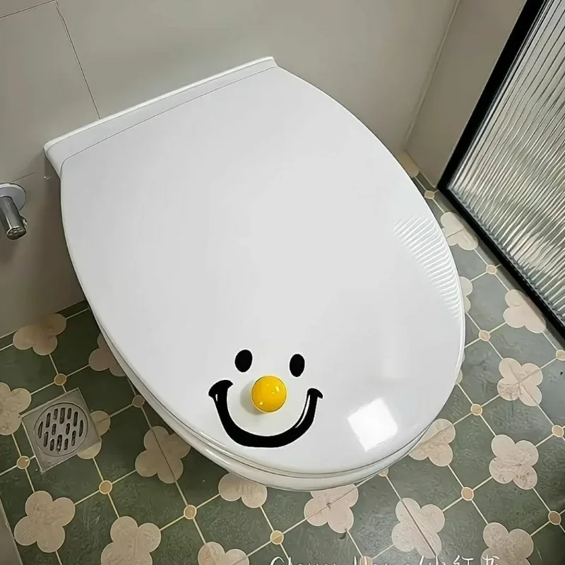 New Toilet Lid Creative Plastics Smiling Household Toilet Handle Anti Dirty Lid Lifting Device Bathroom Decoration Accessories