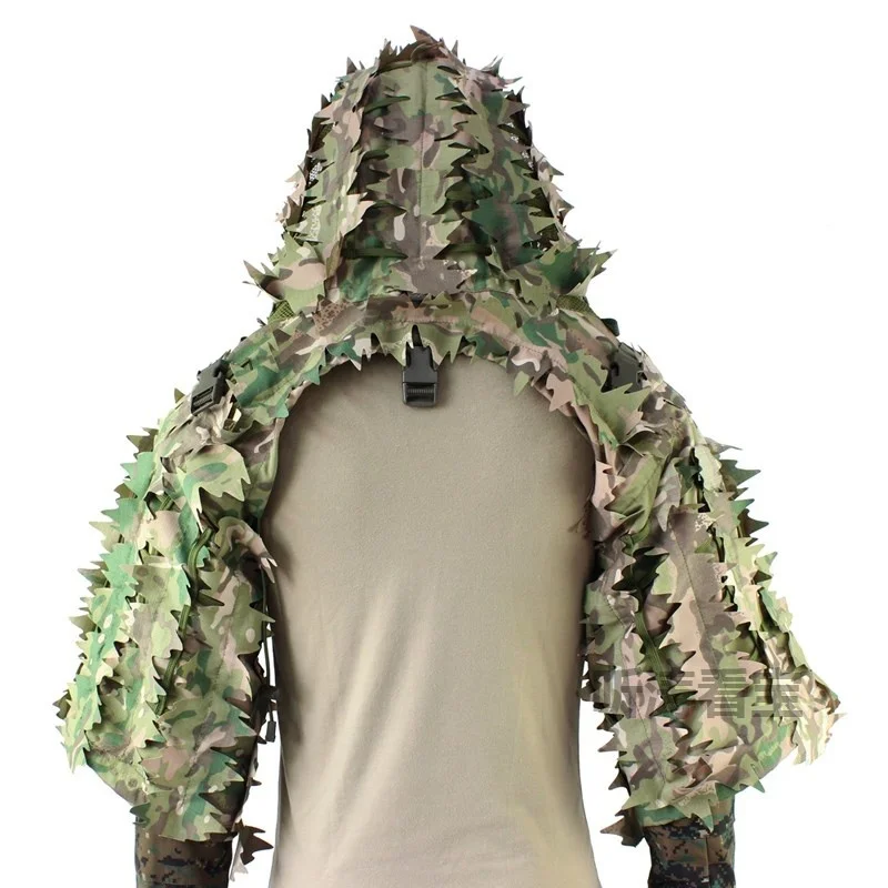 

Army Fans Outdoor Shooting Training Sniper Uniform Men Women Field CS Hunting Bird Watching Camouflage Hide Ghillie Suit