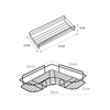 Bathroom Shelf Wall Mounted Corner Storage Shelves Shampoo Holder Cosmetic Rack Iron Shower Drain Basket Bathroom Organizer 6
