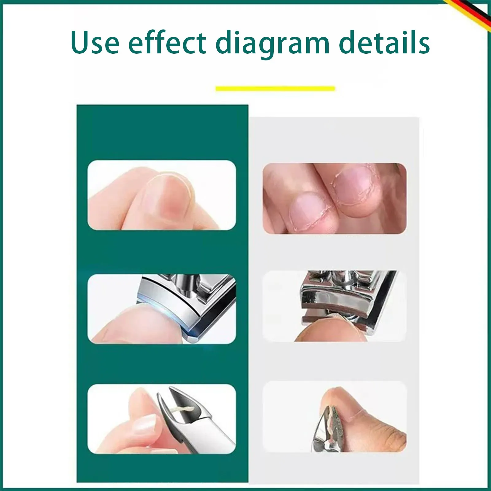 alt="The Matcha Green Clipper Set, a 16 Piece Nail Tools set including Nail Scissors.