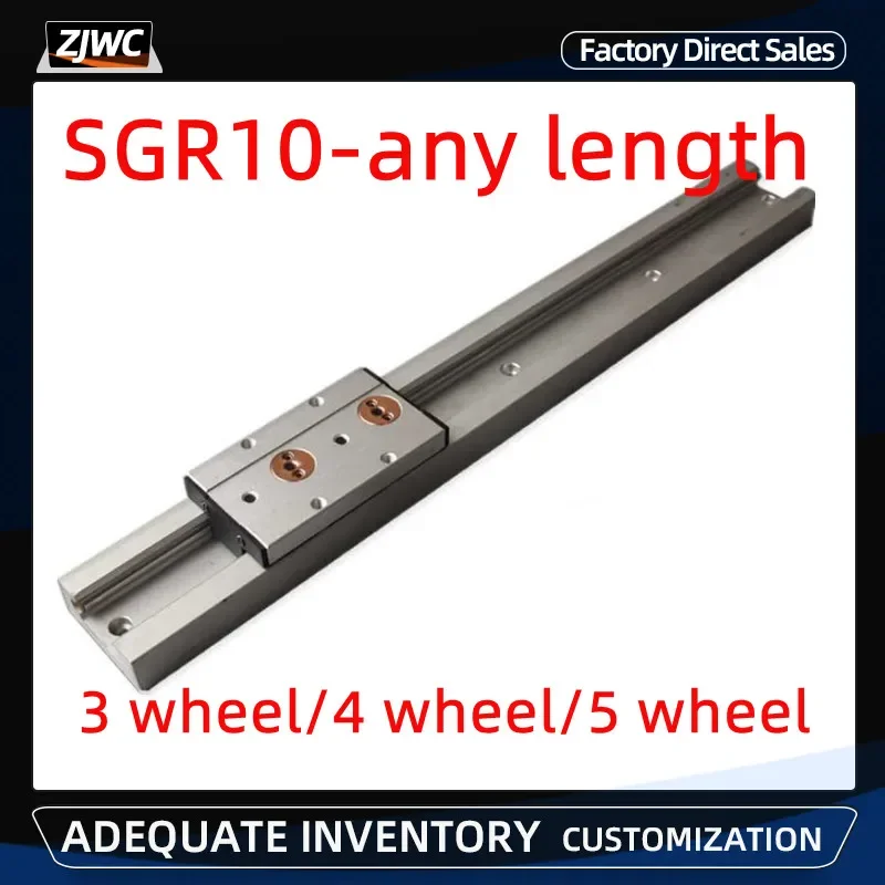 Guia Linear de Eixo Duplo Integrado Corrediça de Rolo Sgr10 Conjunto Bloco Sgb10 Guia Sgr10 l 1001150 mm Corrediça para Trabalhar Madeira