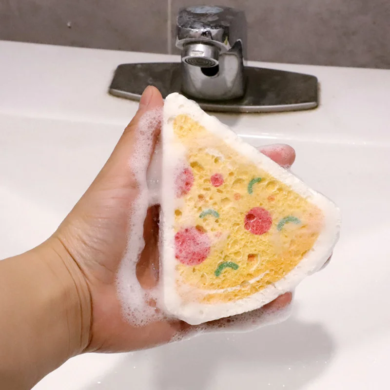 

Creativity Magic Dishwashing Sponge Household Kitchen Bathroom Migic Cleaning Wipe Strong Scouring Pad Triangle Miracle Sponge