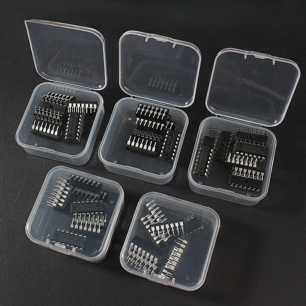 50pcs/box 74HC/74LS Logic IC Kit 74HC00 74HC02 74HC04 74HC08 74HC32 74LS00 74LS02 74LS04 74LS08 74LS32 DIP-14