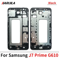 Enhanced Middle Frame Front Bezel Cover Chassis Housing Back Plate LCD Holder (J7 Prime G610 black)