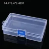 Storage Latch Box 14.4cm*8.4cm*3.4cm Plastic Transparent Square EmptyBox Jewelry Fishing Gear Cosmetics Hardware Pieces Tools 4