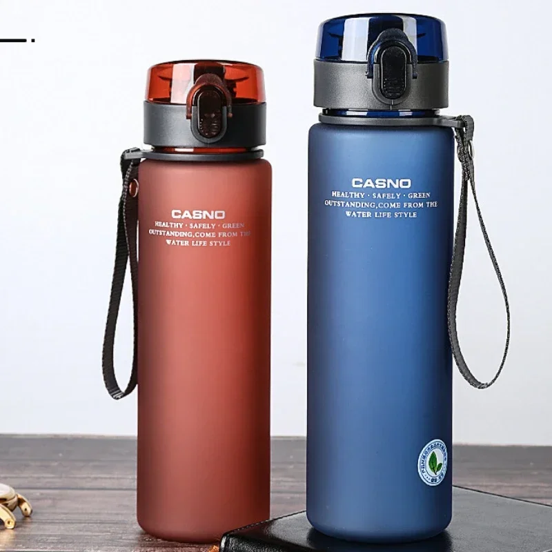 BPA 프리 플라스틱 물컵, 누수 방지 음료병, 어린이 피트니스 야외 프로스트 물컵, 400ml, 560ml