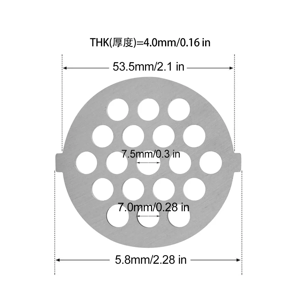 Circular hole -7mm