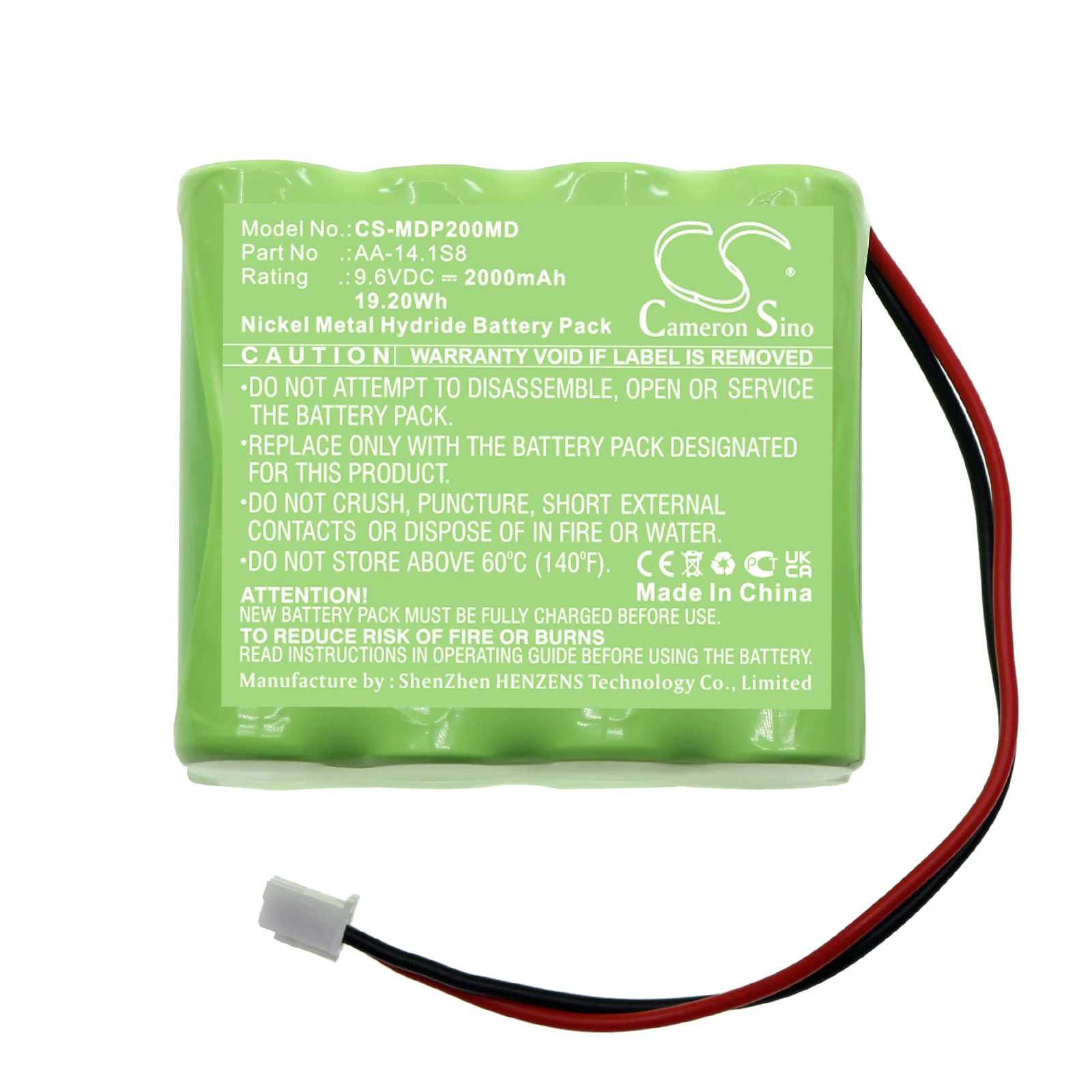 

Cameron Sino 2000mAh Battery For Medima P2 P infusion pump AA-14.1S8