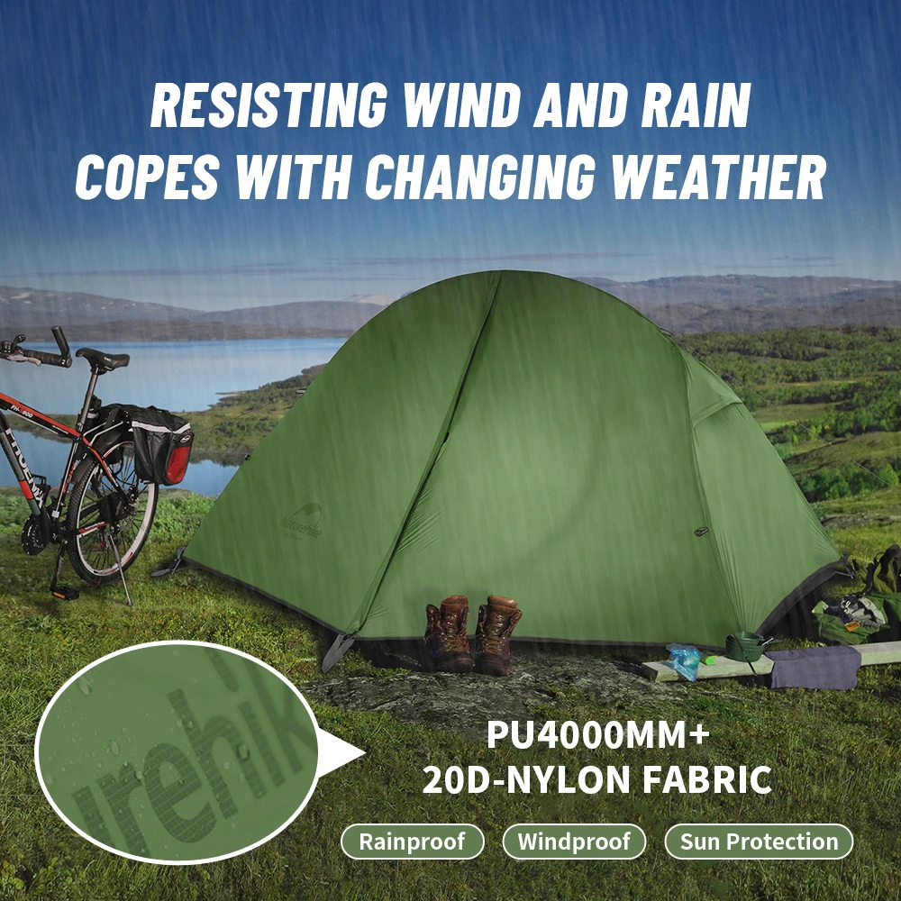 Camping Tent Portable Ultralight 1 Person Cycling Hiking Tent