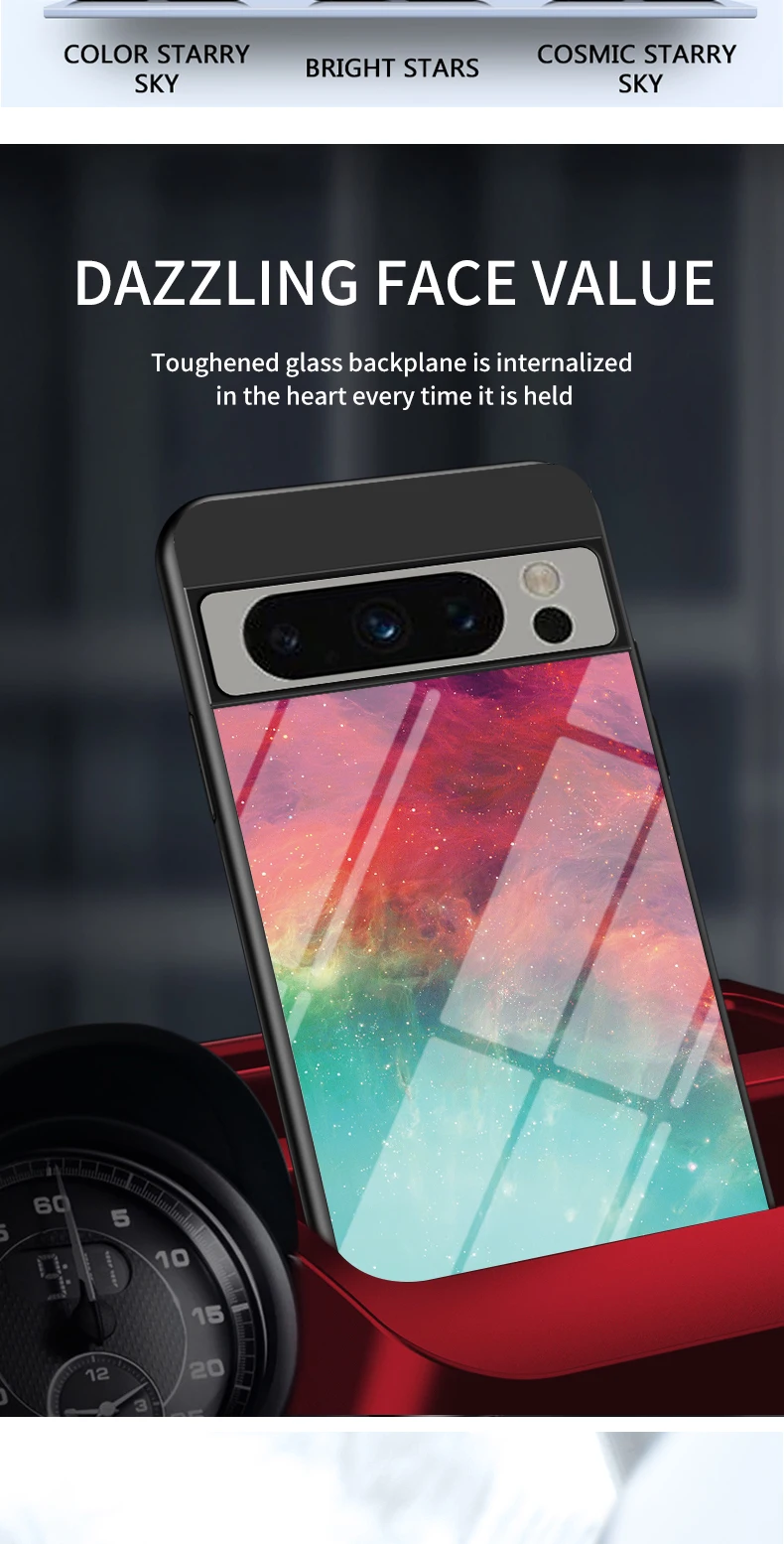 Für Pixel8 Fall ZROTEVE Starry Gehärtetes Glas Abdeckung Für Google Pixel 8 7 6 Pro 6A 7A Pixel6 Pixel7 Pixel6A pixel7A Telefon_voghion.com