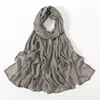 Nouveau Hijabs musulmans pour femmes écharpe mince châles unis Femme Musulman doux Viscose rayonne foulard islamique Turban bandeau 190x85 cm