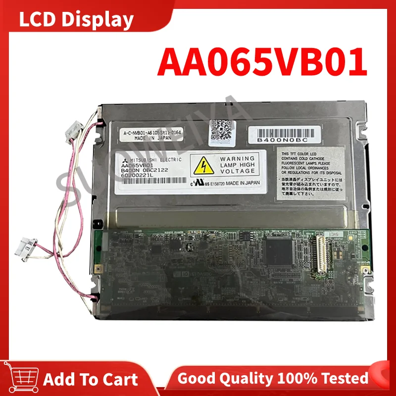 

100% Original 10.4 Inch 640(RGB)×480, VGA 122PPI CCFL LCD AA065VB01 Display Screen Panel Free Shipping