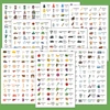18 Sheet Kids Learning Stickers Family Daily Routines Sentences Common English Words Classroom Decoration Educational Toys 4