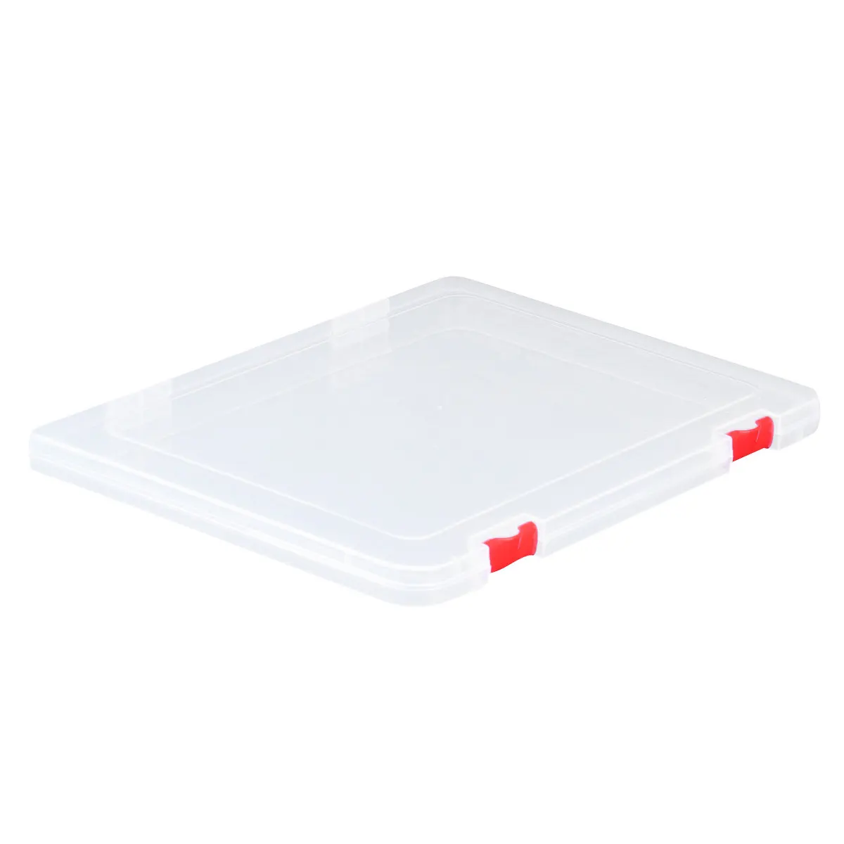 1Pcs 파일 보관 상자 문서 및 잡화용 PP 소재 데스크탑 정리함 휴대용 문서 홀더 깔끔한 보관 케이스 레드