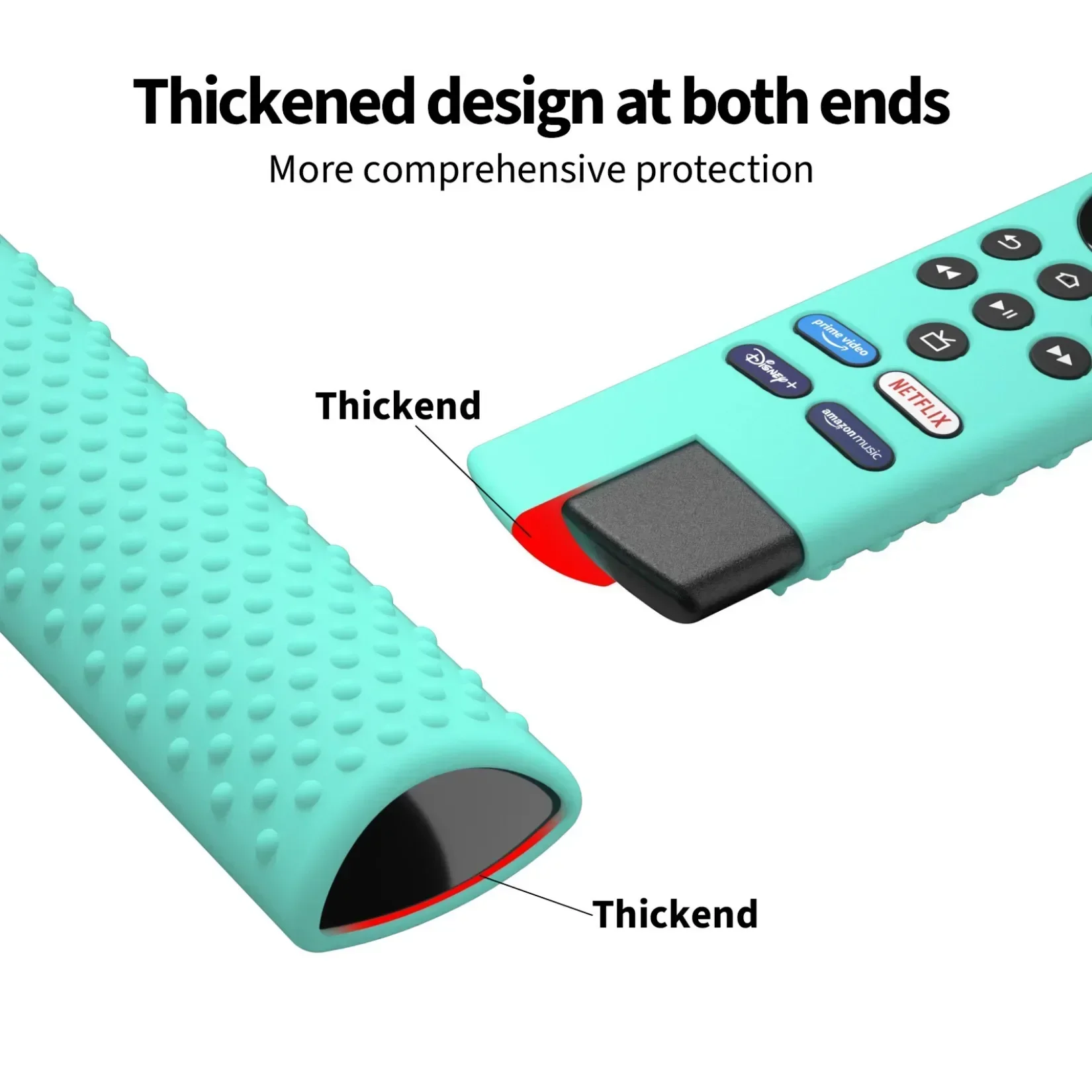 Silicone Case ForAmazon Fire-TV Stick Lite Remote Control Shockproof Anti-Slip Replacement Protective Cover Case  2021/2020 4