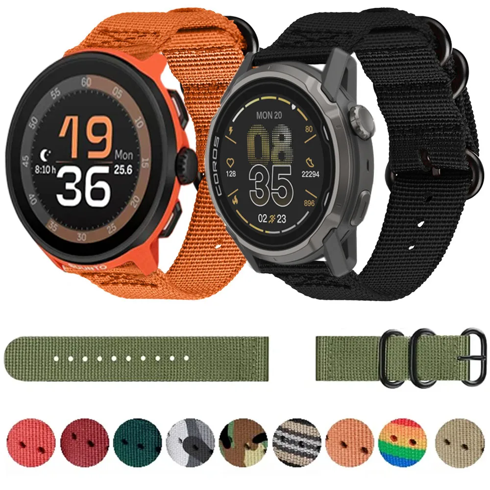 22mm Nylon Loop Strap Bracelet Watchband - Versatile and Durable