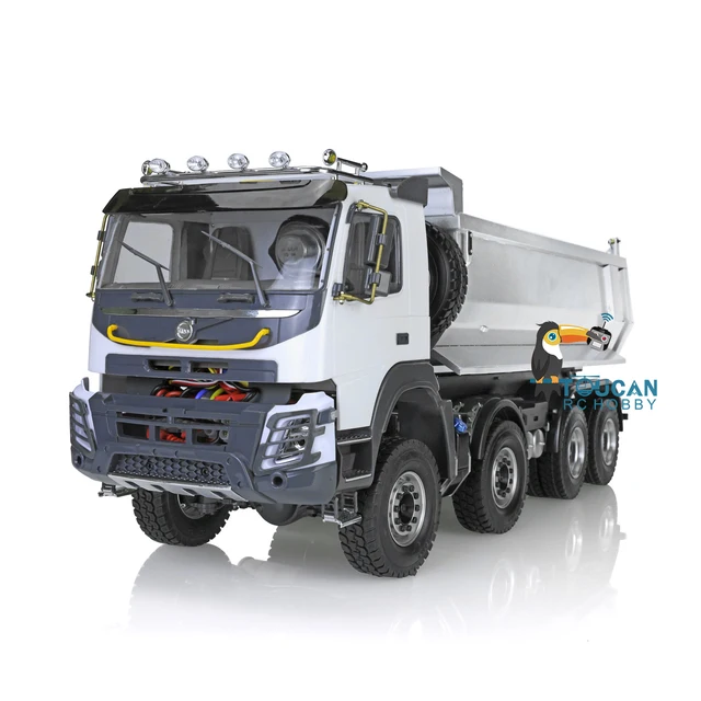 JDM 1/14 RTR Metal Hydraulic RC Dumper Tipper Remote Control Truck 2Speed Differential Axle Outdoor Toys For Boys Gift TH18485 6