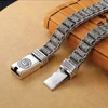 1PCS Retro Handmade Prayer Wheel Bracelet For Men Silver Color Personality Hip Hop Chinese Style Fashion Bracelets Gift Jewelry