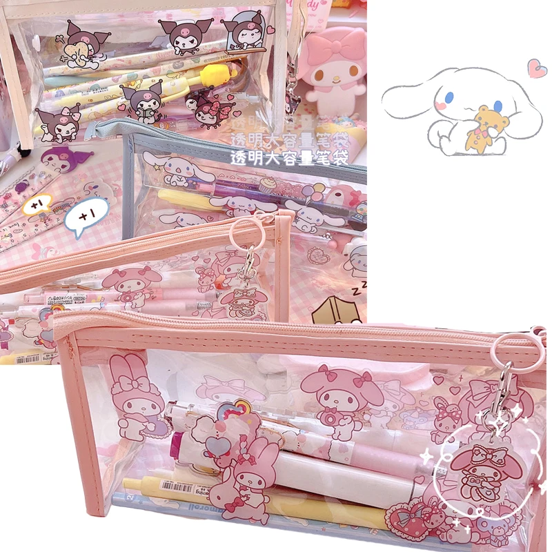 Cute Cartoon Cinnamoroll Kawaii Pencil Case For Girls, Women, And Kids  Small Makeup Pouch With My Melody Design For School And Cosmetics Storage  From Designerbagschina, $29.17