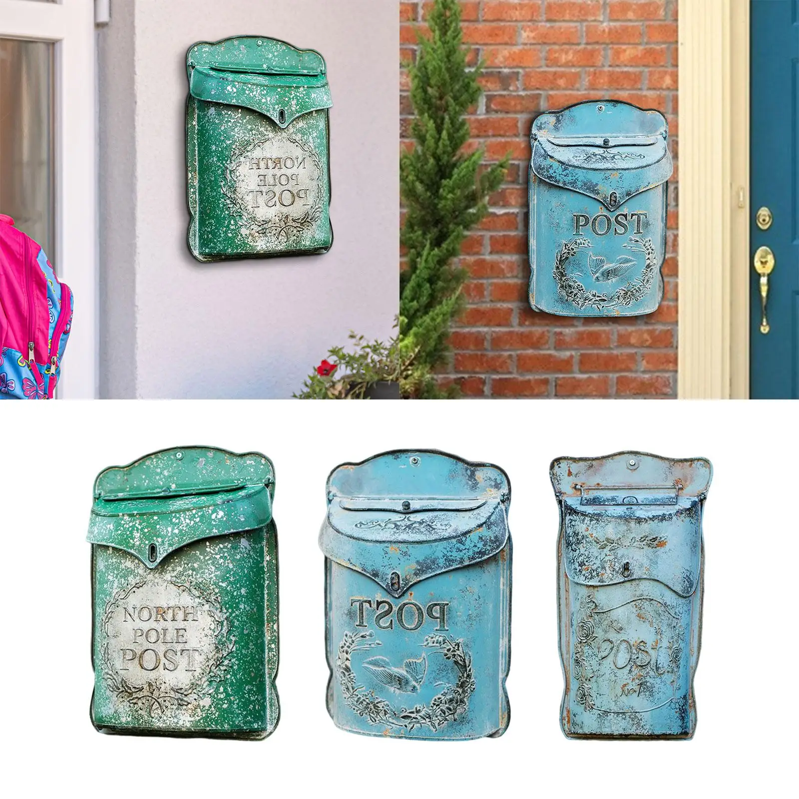 Mail Box Ornament Creative Art Supplies Hanging Collection for Home Porch Rural Envelopes