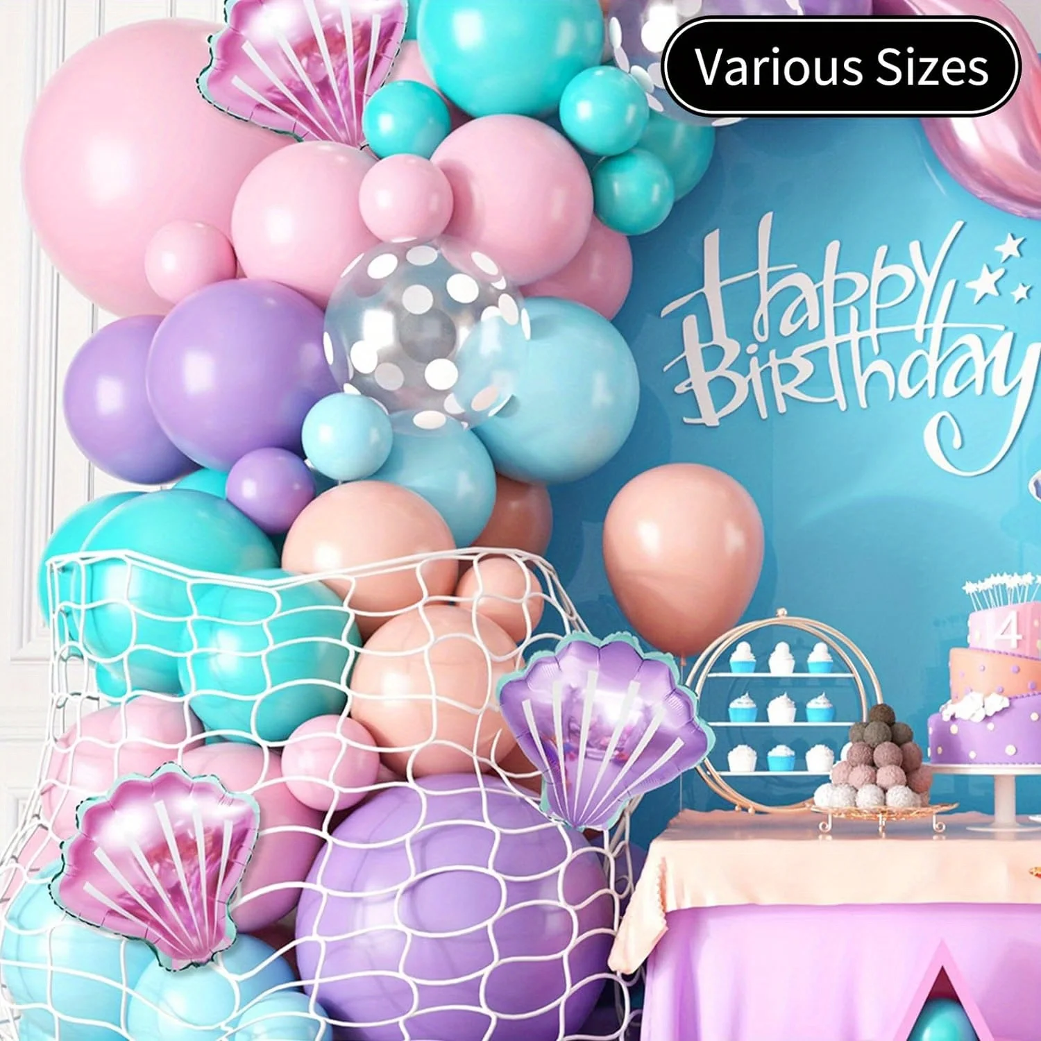 Mermaid Balloon Arch Set 6