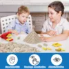 14PCS/Set Children's Beach Toys Snow Toys Fun Creative Outdoor Play  3D Sand House Building Blocks Game for Boy's Girl's Gifts 6