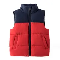 Gilets en coton pour filles et garçons, veste chaude sans manches pour enfants, vêtements d'extérieur, manteau d'automne et d'hiver pour garçons 5