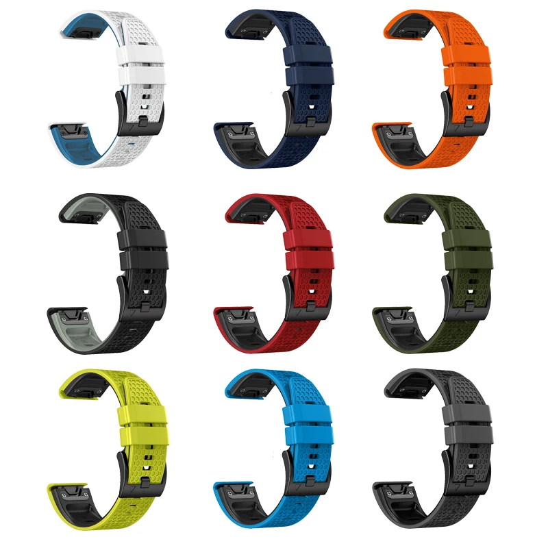 Enhanced QuickFit Silicone Watch Band - Durable Strap with Bracelet Accessories