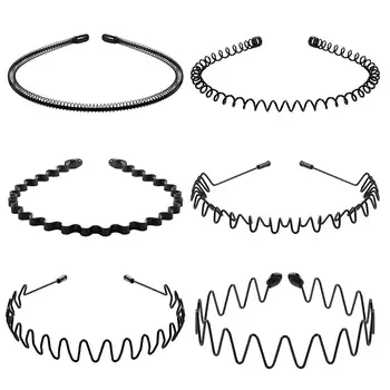 Black Wavy Hairbands 1