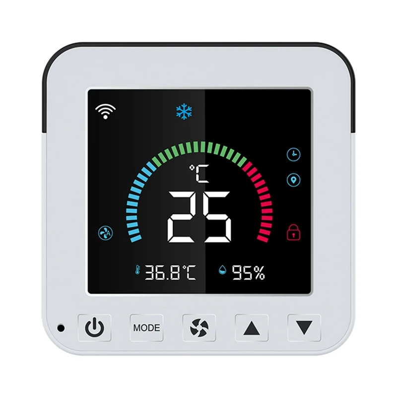 

Новый Wi-Fi термостат Tuya Smart Life с ИК-пультом дистанционного управления, таймером, датчиком температуры и влажности