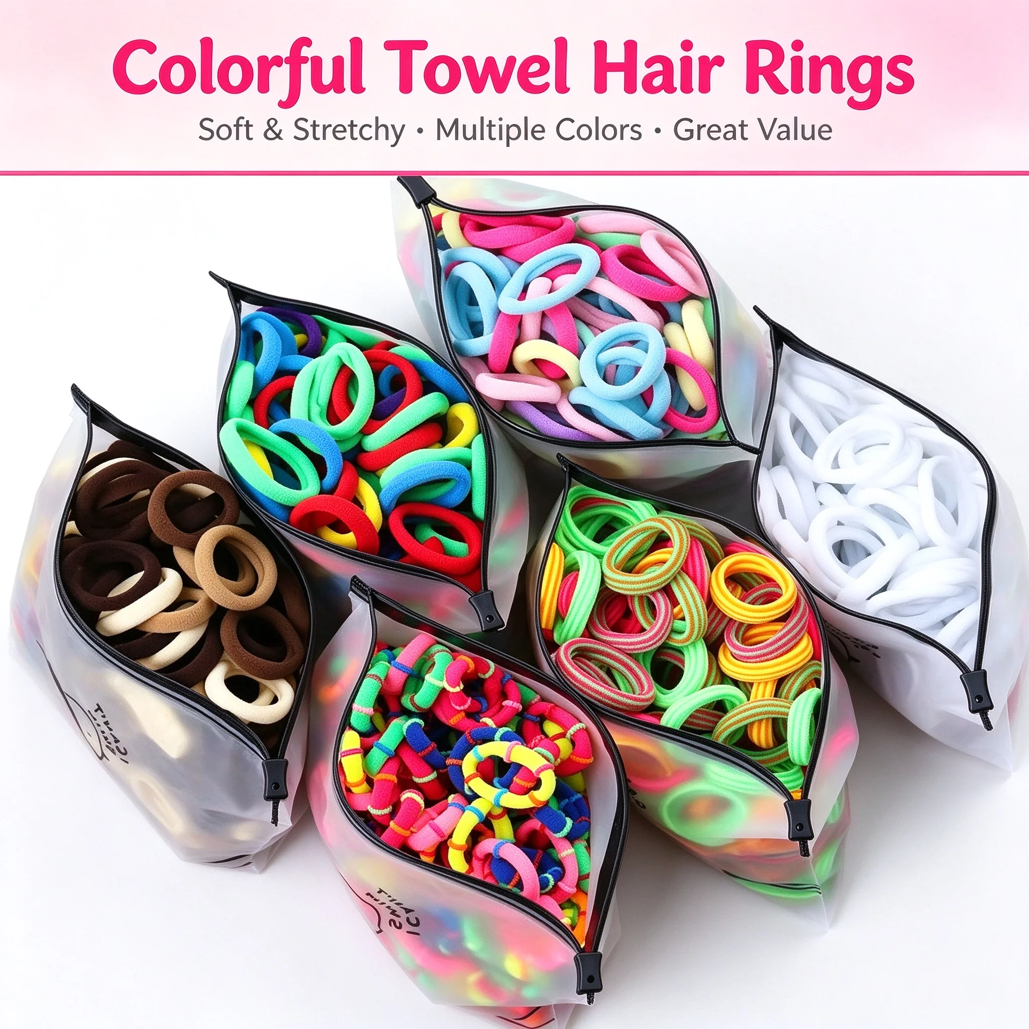 50/100 Stück Kinder elastische Haarbänder Mädchen Gum Scrunchie Gummiband für Kinder Nylon Haargummis Stirnband Baby Haarschmuck