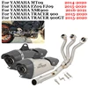 For Yamaha FJ09 MT09 TRACER 900 GT MT-09 FZ-09 XSR900 2015-2021 Full Motorcycle Exhaust System Modified Front Link Pipe Muffler