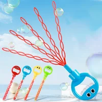 Children's Bubble Machine Five Claw Smiling Face Bubble Stick Toy Porous Manual Bubble Blowing Outdoor Toys for Boys and Girls 2