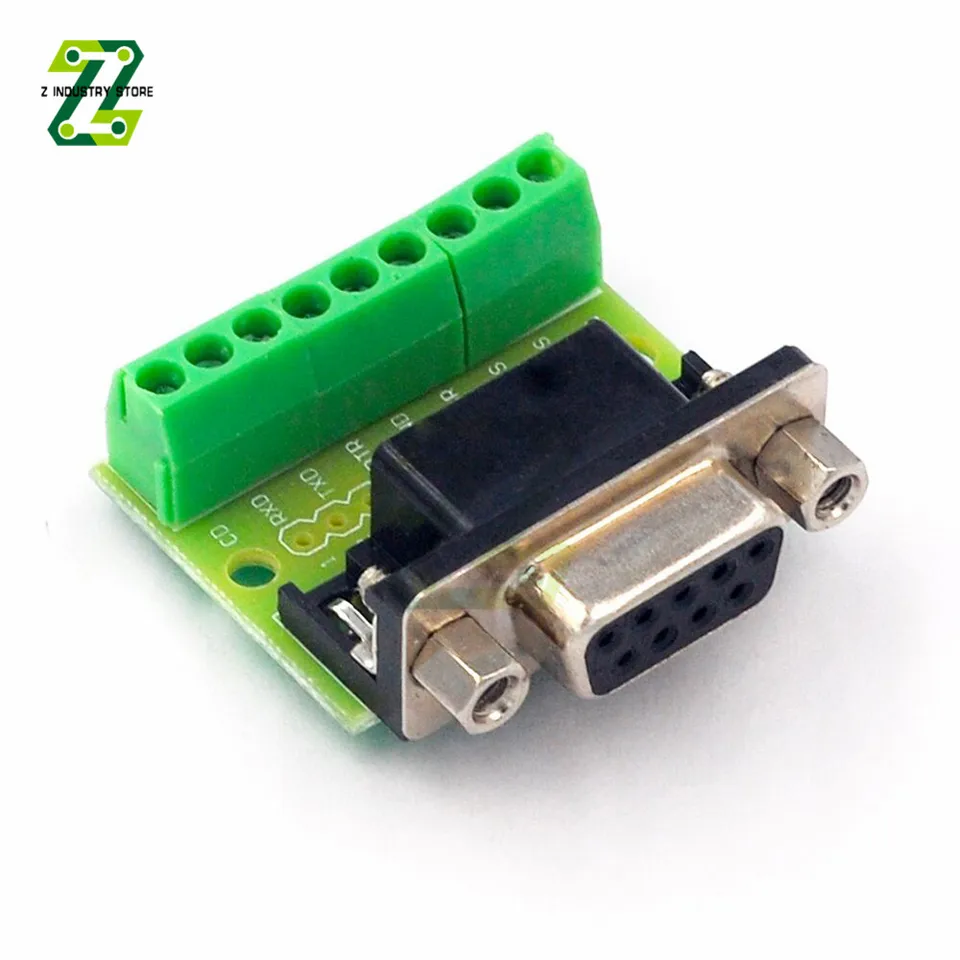 Adattatore DB9 Maschio/Femmina A Vite - Per RS232 RS485, Connettore 9 Pin