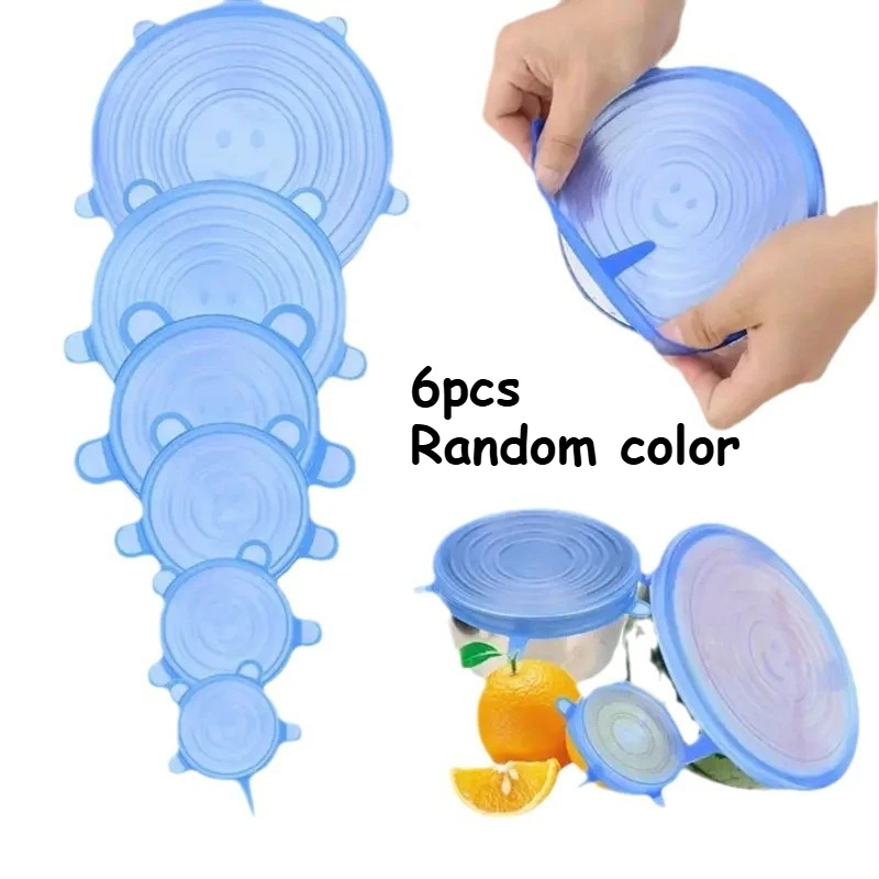 Eco-Friendly Reusable Silicone Stretch Lids - Versatile Food Covers