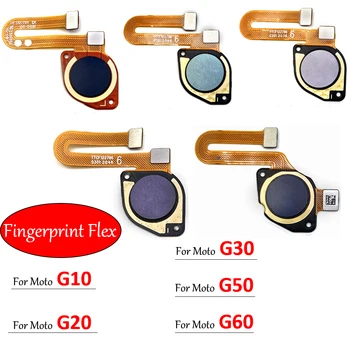 100% OEM NEW Fingerprint Sensor Scanner Home Button Touch ID Connecter Flex Cable For Motorola Moto G10 G20 G30 G50 G60