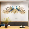 Modern Creative Wall Clock Wall  Peacock Clock Wall Clock Living Room Decoration Home Decor European Light Luxury Silent Clocks 5