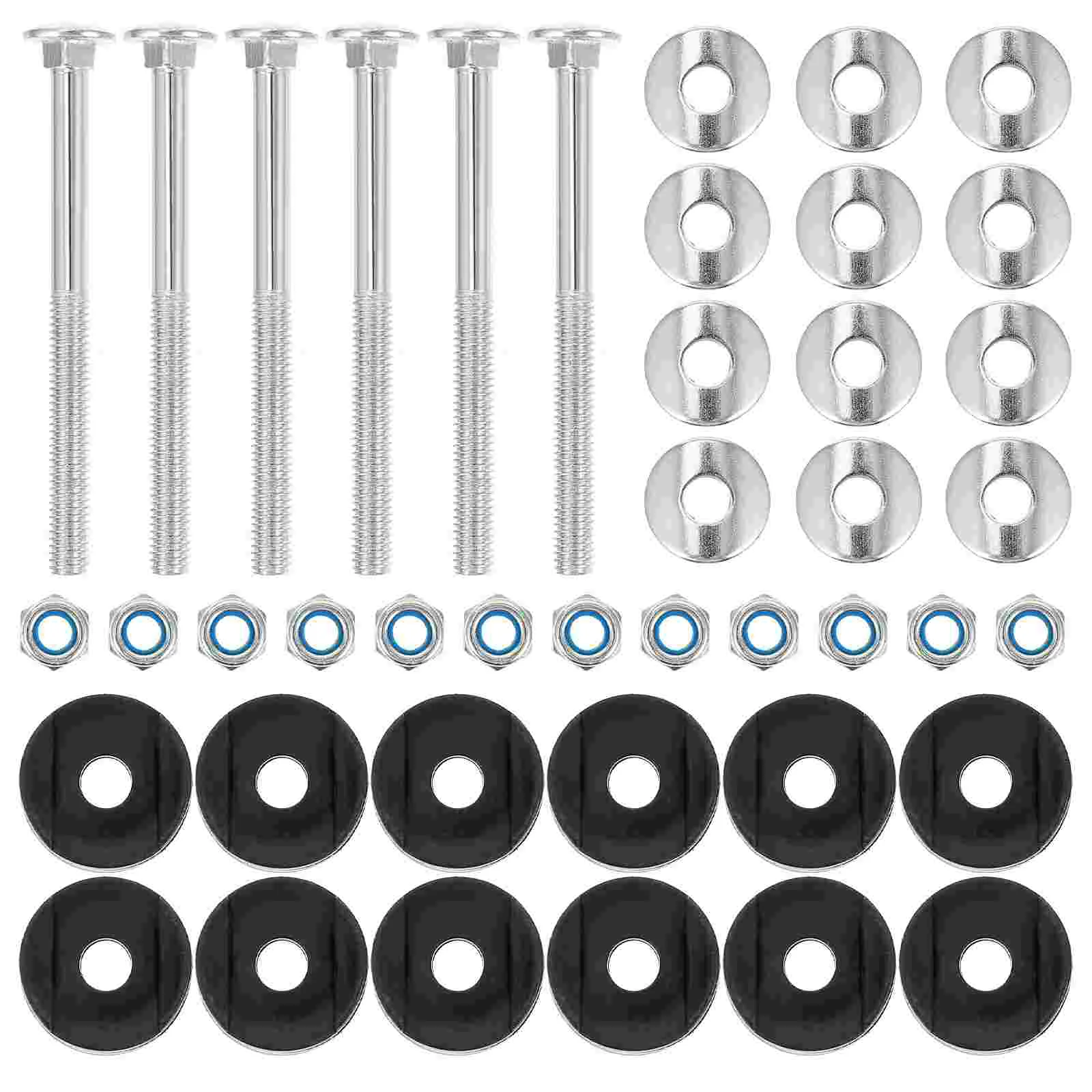 

12Pcs Bolts Screws Iron Screws Bolts Replacement Parts Fixing Tools