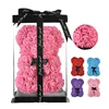 25cm Artificial Teddy Rose Flower Bear Romantic Valentines Day Gift 1