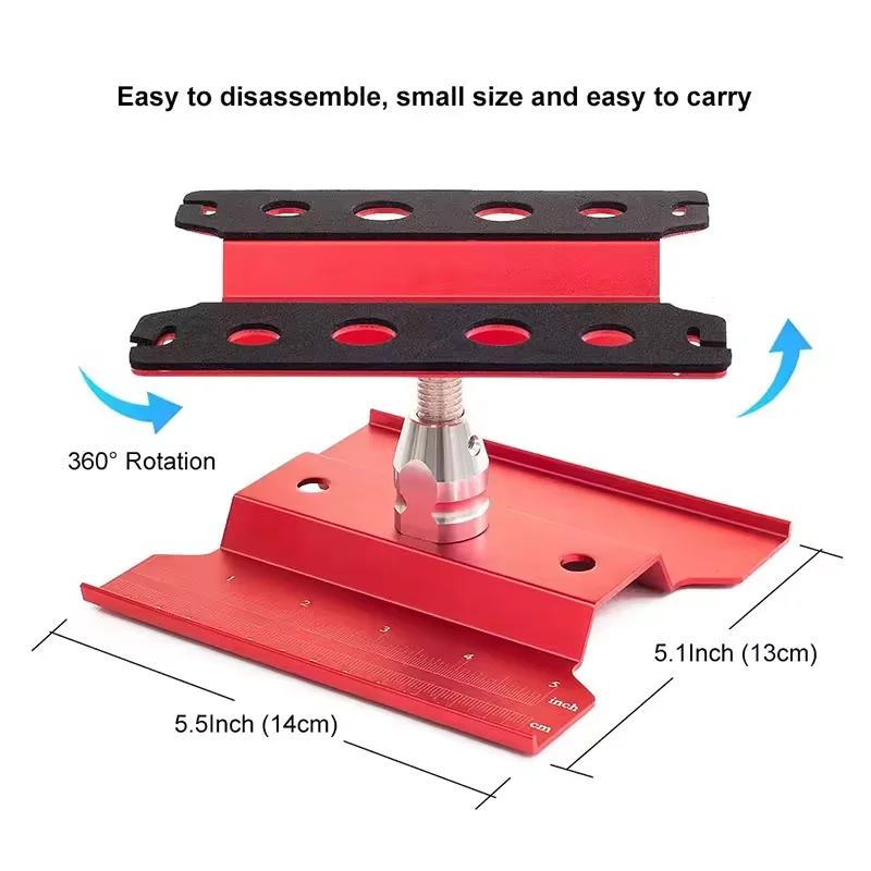 360 Degree Rotating RC Car Repair Station Lifting Work Stand Mounting Platform for 1/10 1/8 Buggy Crawler Car