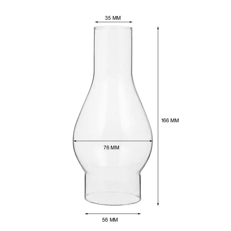 DECHOUS Set Di 4 Paralumi In Vetro Per Lampada A Olio – Stile Retrò, Antivento, Altezza 10 Cm, Accessori Decorativi Per Sostituzione