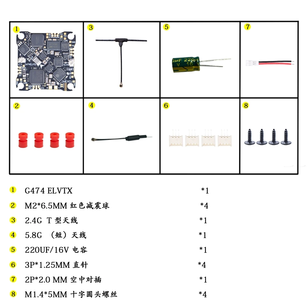 JHEMCU G474ELVTX AIO 1-2S 12A ELRS 2.4G VTX 400MW
