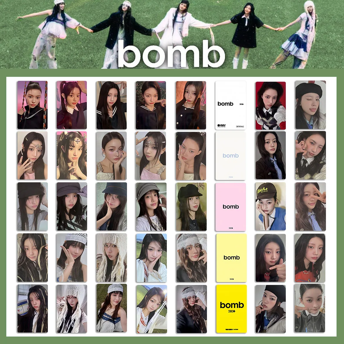 ILLIT Album Bomb Photocards GIIIT Ver Card STAR BOMB Ver Coated