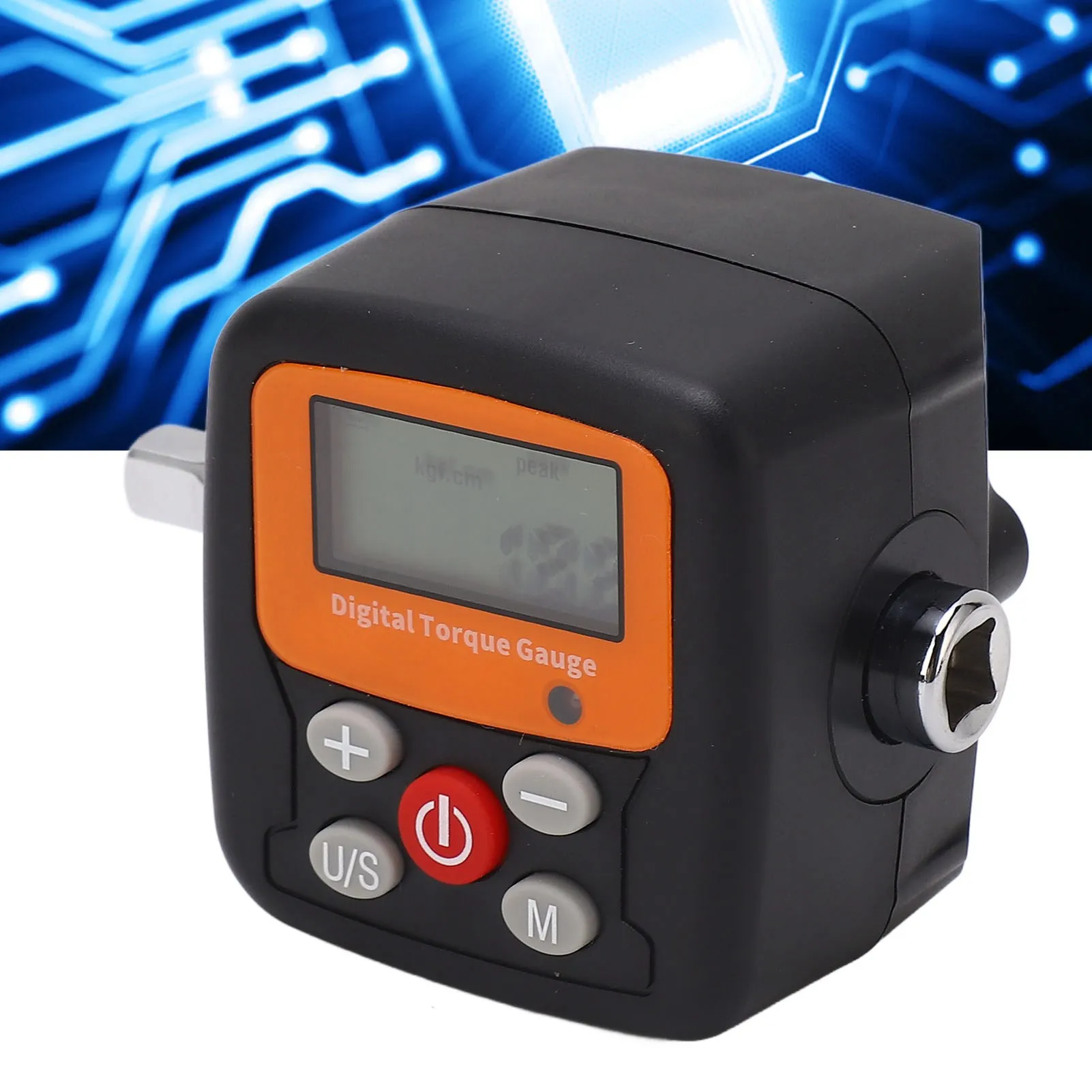 Digital Torsion Gauge with 1/4 Inch Drive 0.9‑30N.m Electronic Torsion ...
