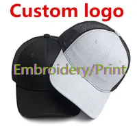 Logo Mesh trucker caps for adult Men solid patchwork Richardson 112 baseball cap Women Custom Sports hats Snapback caps gorros 2